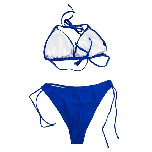 Women's Cobalt Blue Two-Piece Bikini – Size Large – NWOT - Picture 4 of 4